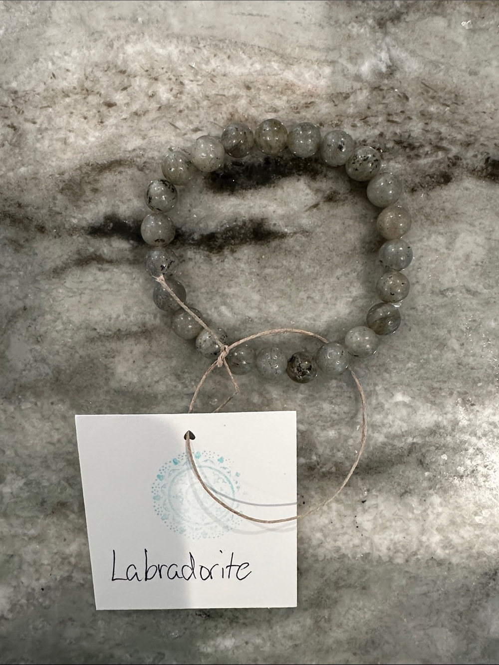 Reiki Infused Labradorite Natural Stone Beaded Bracelet